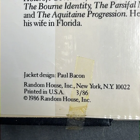 THE BOURNE SUPREMACY By Robert Ludlum | Hardcover | First Random House Edition - Picture 3 of 7